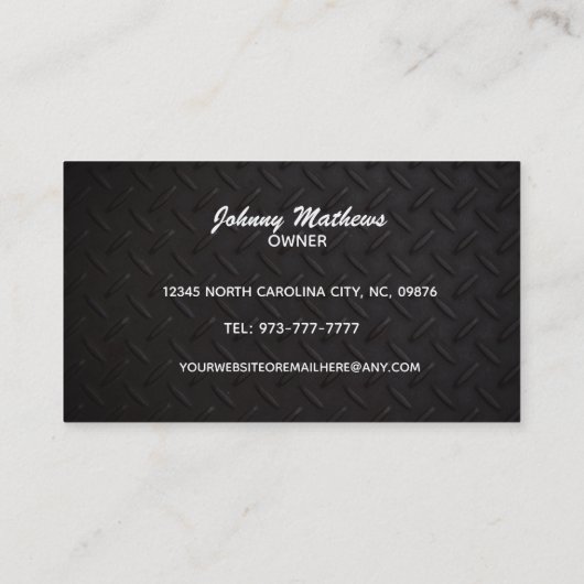 Visitekaartjes met drijvende slogans (Achterkant)