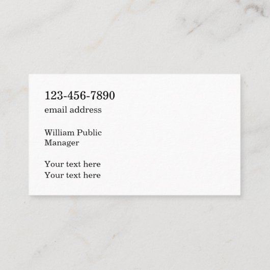 Visitekaartjes met dubbele landschapsarchitectuur (Achterkant)