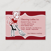 Visitekaartjes met dubbele zijde voor het schoonma (Voorkant)