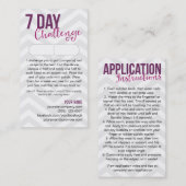 visitekaartjes met een 7 dagen durende voorbeeldka (Voorkant / Achterkant)