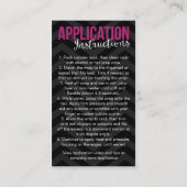 visitekaartjes met een 7 dagen durende voorbeeldka (Achterkant)