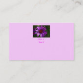 Visitekaartjes: met een aanraking van Natuur Visitekaartje (Achterkant)