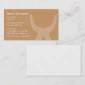 Visitekaartjes met een hoge verzorger (Voorkant / Achterkant)