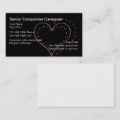 Visitekaartjes met een hoge verzorger (Voorkant / Achterkant)