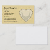 Visitekaartjes met een hoge verzorger (Voorkant / Achterkant)