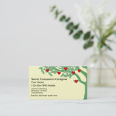 Visitekaartjes met een hoge verzorger (Staand voorkant)