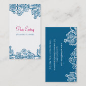 Visitekaartjes met een lage kant (Voorkant / Achterkant)