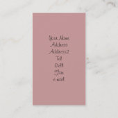 Visitekaartjes met een meerpuppy (Achterkant)