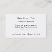 Visitekaartjes met een omhuld ontwerp voor kleding (Achterkant)