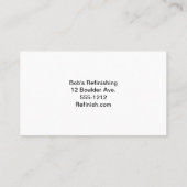 Visitekaartjes met een ontwerp voor houten gordel (Achterkant)