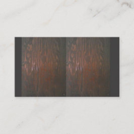 Visitekaartjes met een ontwerp voor houten gordel