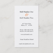 Visitekaartjes met een oude retro (Achterkant)