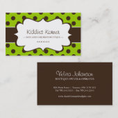 Visitekaartjes met een stip (Voorkant / Achterkant)