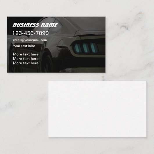 Visitekaartjes met een wolkenautomaat (Voorkant / Achterkant)