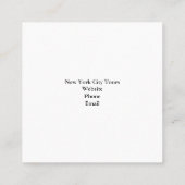 Visitekaartjes met Empire State Design (Achterkant)