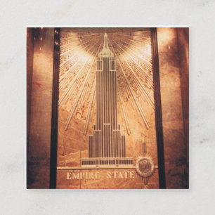 visitekaartjes met Empire State Design