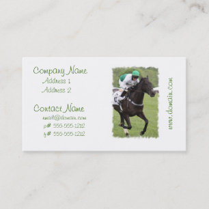 Visitekaartjes met galoping Race Horse