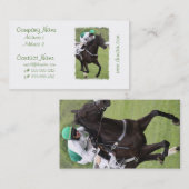 Visitekaartjes met galoping Race Horse (Voorkant / Achterkant)