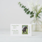 Visitekaartjes met galoping Race Horse (Staand voorkant)