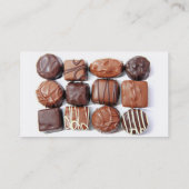 Visitekaartjes met geassorteerde chocolade (Achterkant)