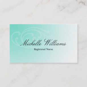 VISITEKAARTJES met geregistreerde zurse Aqua