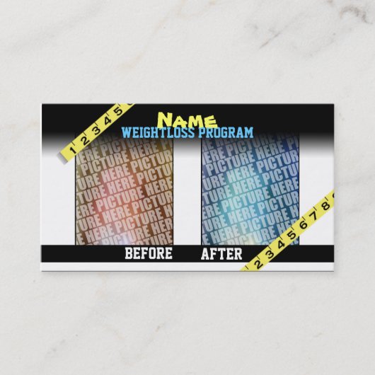 Visitekaartjes met gewichtsverlies (Voorkant)