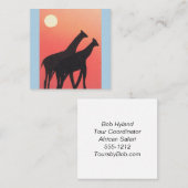 Visitekaartjes met Giraffe Design (Voorkant / Achterkant)