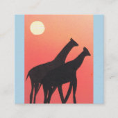 Visitekaartjes met Giraffe Design (Voorkant)