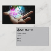 Visitekaartjes met gloeiend pentakel (Voorkant / Achterkant)