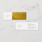 visitekaartjes met gouden metalen afdruk (Voorkant / Achterkant)