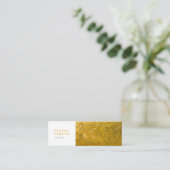 visitekaartjes met gouden metalen afdruk (Staand voorkant)