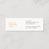 visitekaartjes met gouden metalen afdruk (Achterkant)