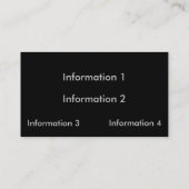 Visitekaartjes met gouden metalen blikjes (Achterkant)