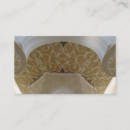 Visitekaartjes met gouden motif (Voorkant)