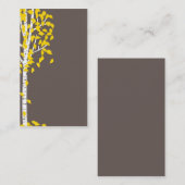 Visitekaartjes met grijze gele spenen (Voorkant / Achterkant)