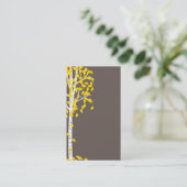 Visitekaartjes met grijze gele spenen (Staand voorkant)