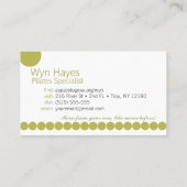 Visitekaartjes met groene stip (Achterkant)