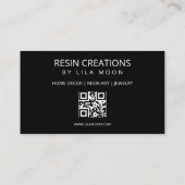 Visitekaartjes met harsthema's (Achterkant)