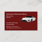 Visitekaartjes met het koelste autothema (Voorkant)