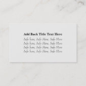 Visitekaartjes met houtsnippers (Achterkant)