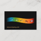 Visitekaartjes met kleurenspectrum (Achterkant)