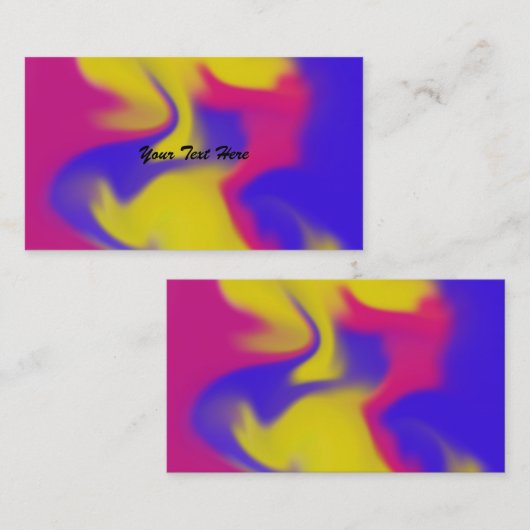 Visitekaartjes met kleurrijke slib (Voorkant / Achterkant)