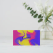 Visitekaartjes met kleurrijke slib (Staand voorkant)