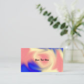 Visitekaartjes met kleurrijke slib (Staand voorkant)