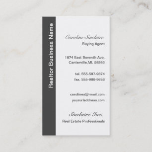 Visitekaartjes met koelgrijze regelaar