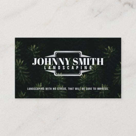 Visitekaartjes met landschapsslogans (Voorkant)