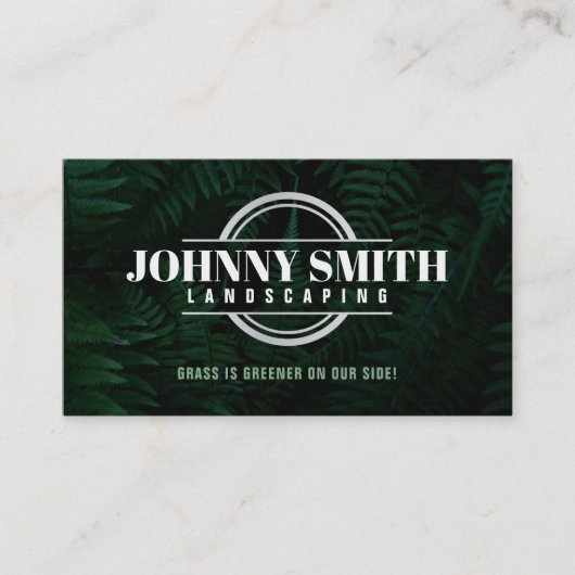 Visitekaartjes met landschapsslogans (Voorkant)