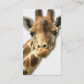Visitekaartjes met lange naakte Giraffe (Achterkant)