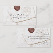 Visitekaartjes met liefdesbriefjes voor weddenscha (Voorkant / Achterkant)