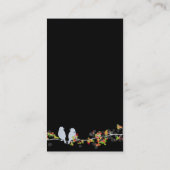 Visitekaartjes met liefdesvogels (Achterkant)